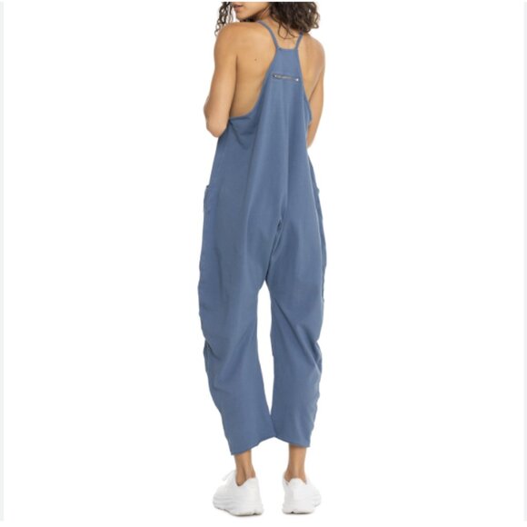 new Free People Hot Shot Onesie Jumpsuit 💙Misty Blue 257 3J2 - Picture 5 of 17